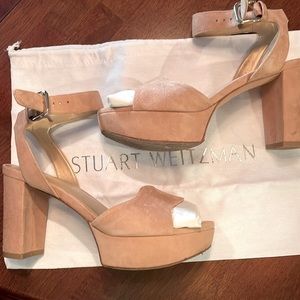 Stuart Weitzman Real Deal Naked Suede womens 6.5